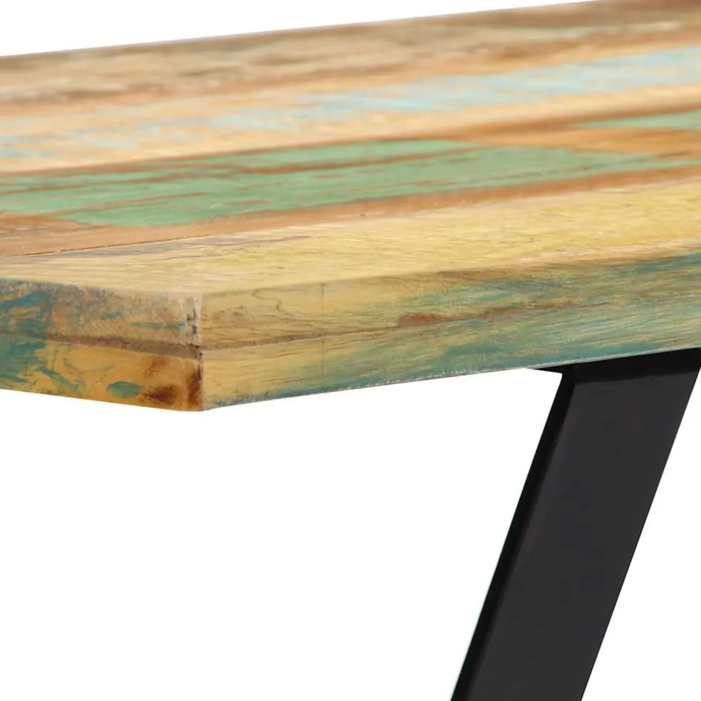 vidaXL Eettafel 120x60x76 cm massief gerecycled hout