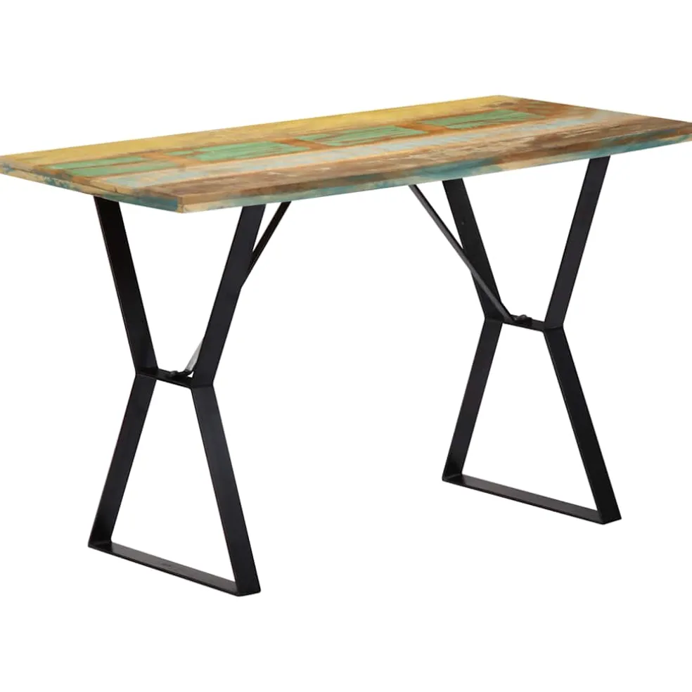 vidaXL Eettafel 120x60x76 cm massief gerecycled hout