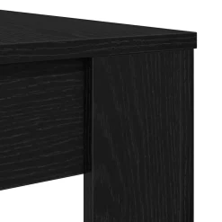 vidaXL Eettafel 120x60x76 cm spaanplaat zwart eikenkleurig