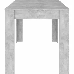 vidaXL Eettafel 140x74,5x76 cm spaanplaat betongrijs