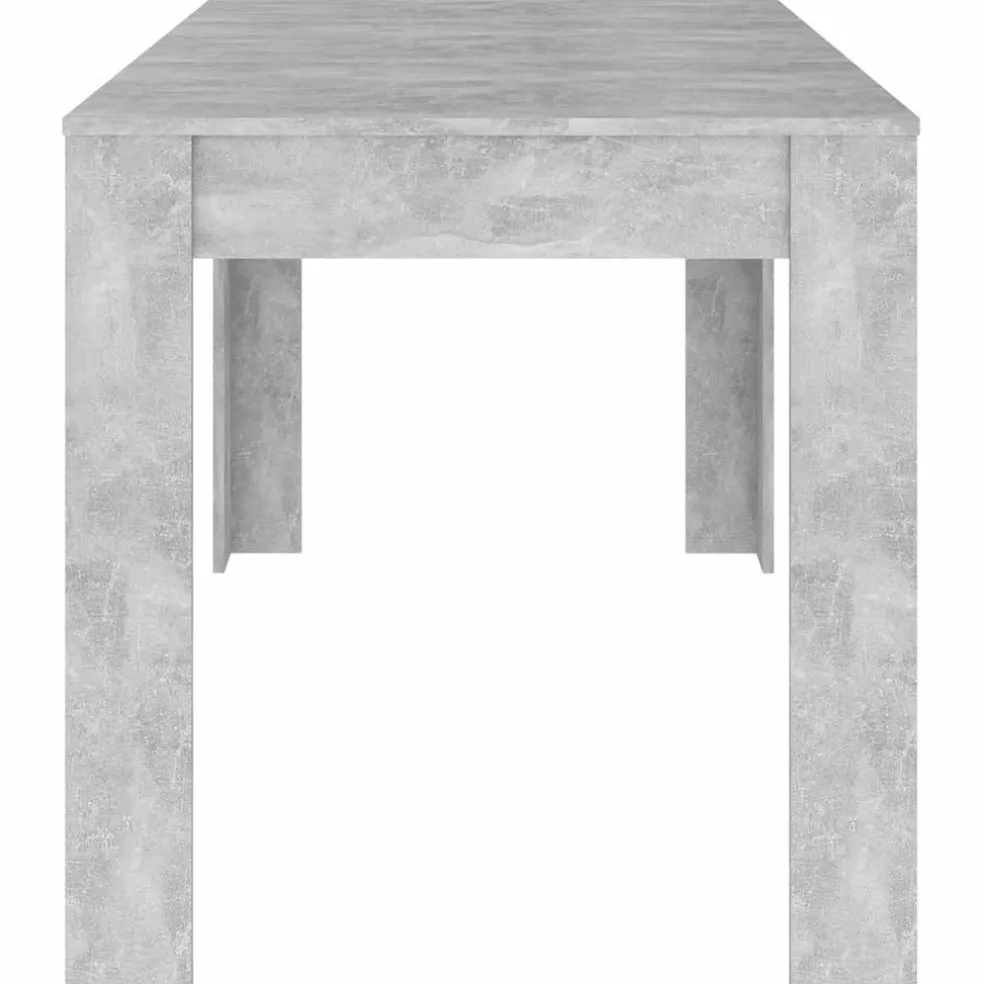 vidaXL Eettafel 140x74,5x76 cm spaanplaat betongrijs