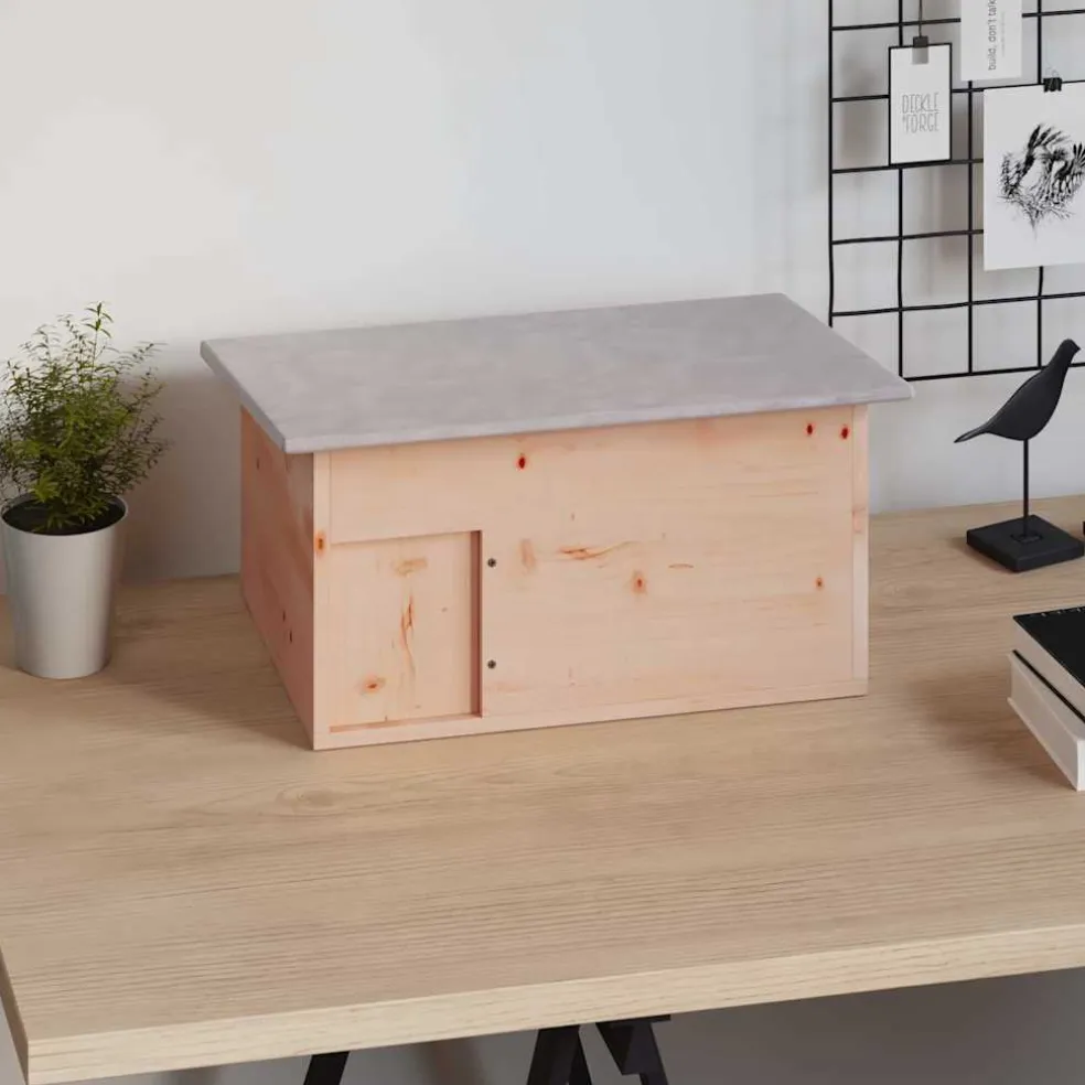 vidaXL Egelhuis 45x33x22 cm hout