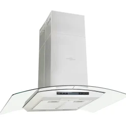 vidaXL Eilandafzuigkap LCD-scherm sensor 756 m³/u LED 90 cm