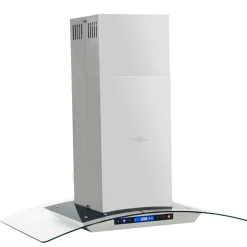vidaXL Eilandafzuigkap LCD-scherm sensor 756 m³/u LED 90 cm