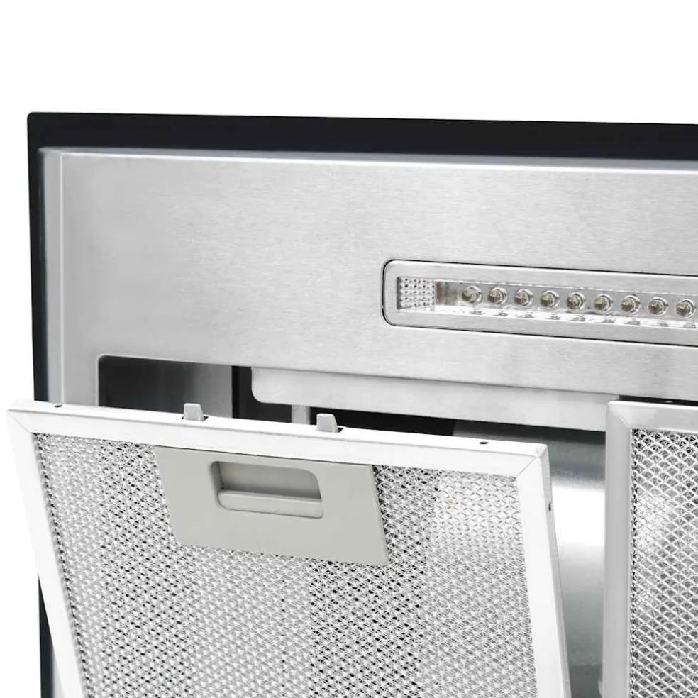 vidaXL Eilandafzuigkap LCD-scherm sensor 756 m³/u LED 90 cm