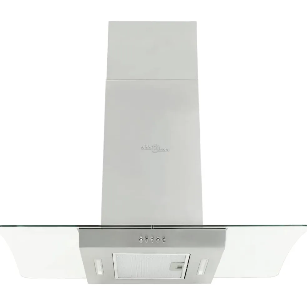 vidaXL Eilandafzuigkap 756 m³/u LED 90 cm roestvrij staal