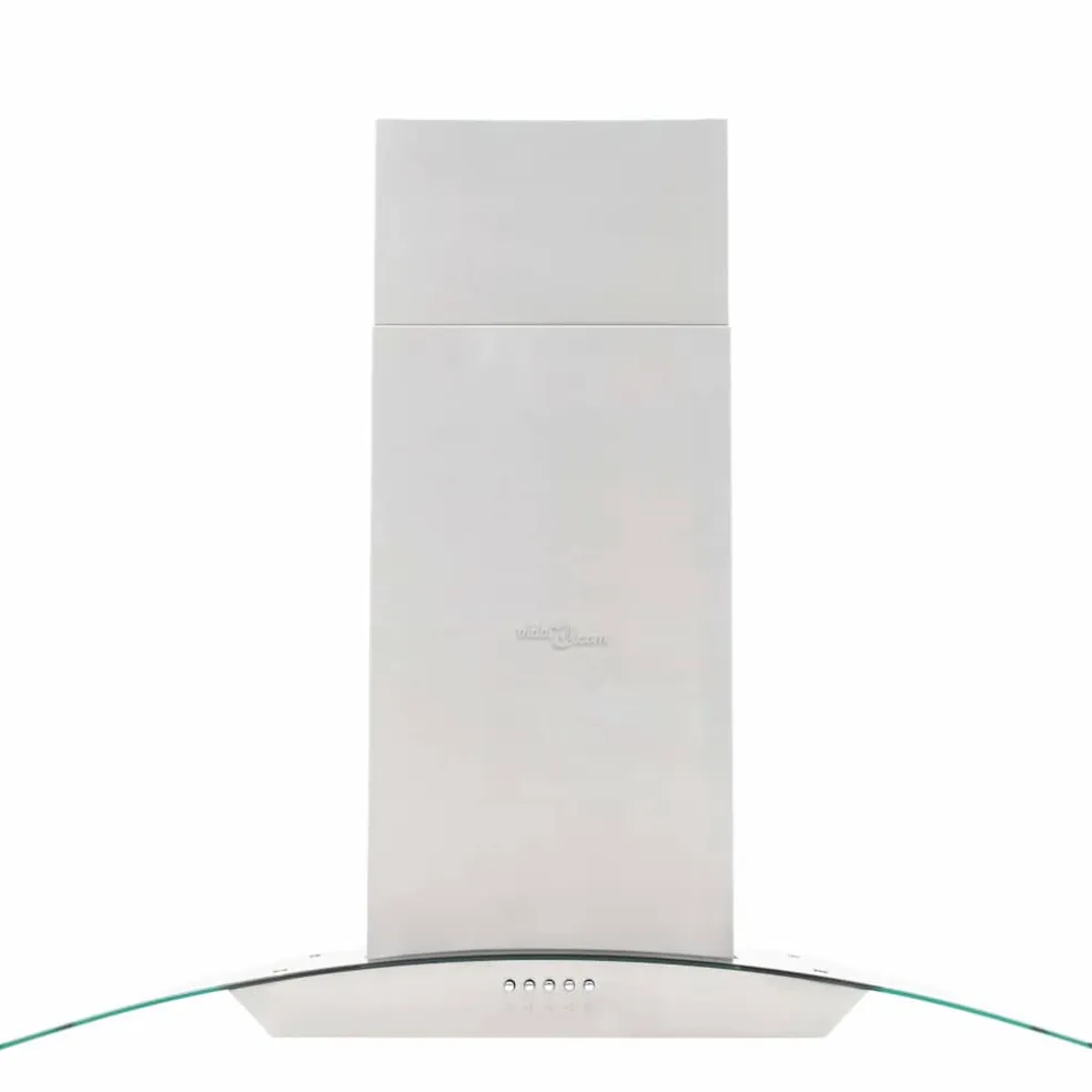 vidaXL Eilandafzuigkap 756 m³/u LED 90 cm roestvrij staal