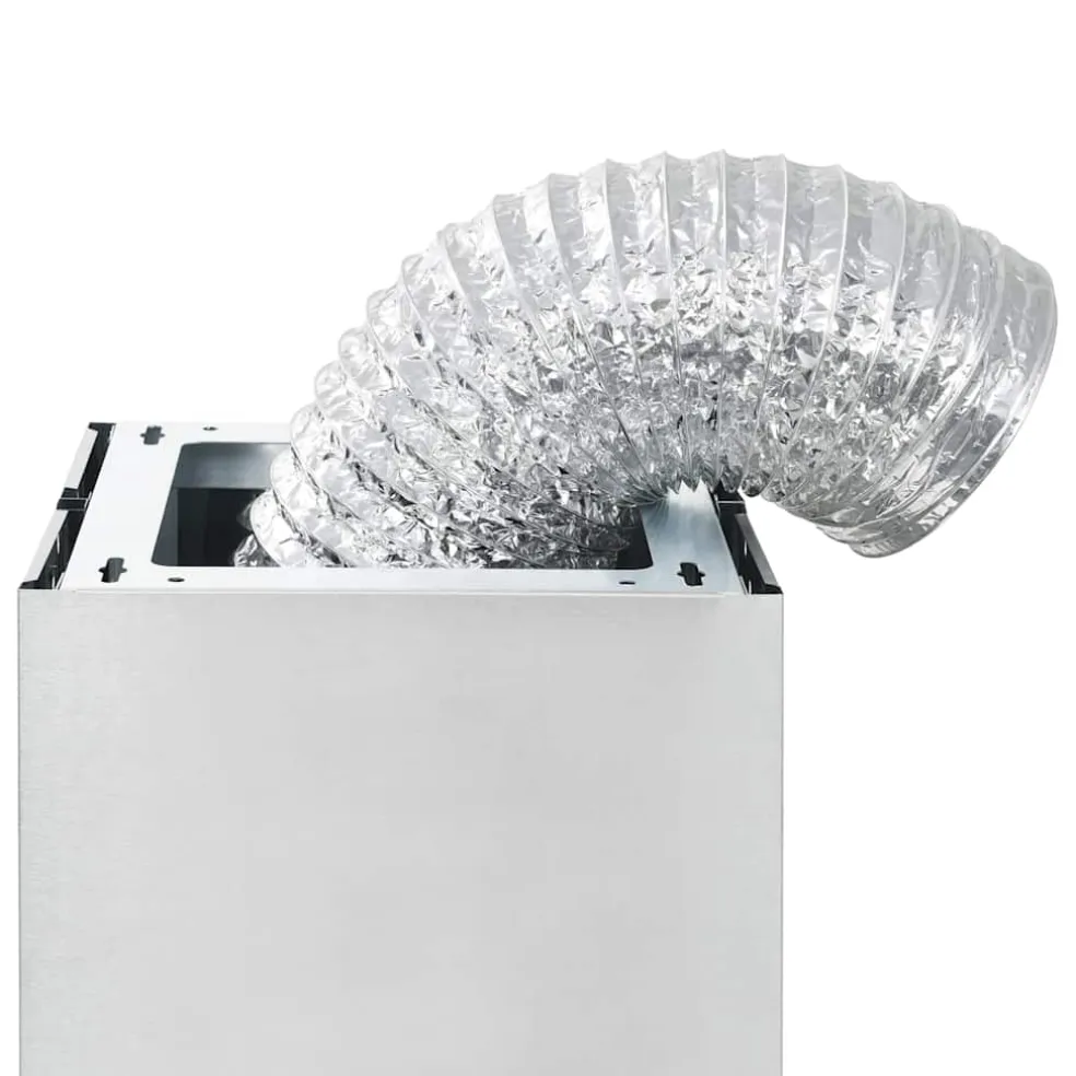vidaXL Eilandafzuigkap 756 m³/u LED 90 cm roestvrij staal