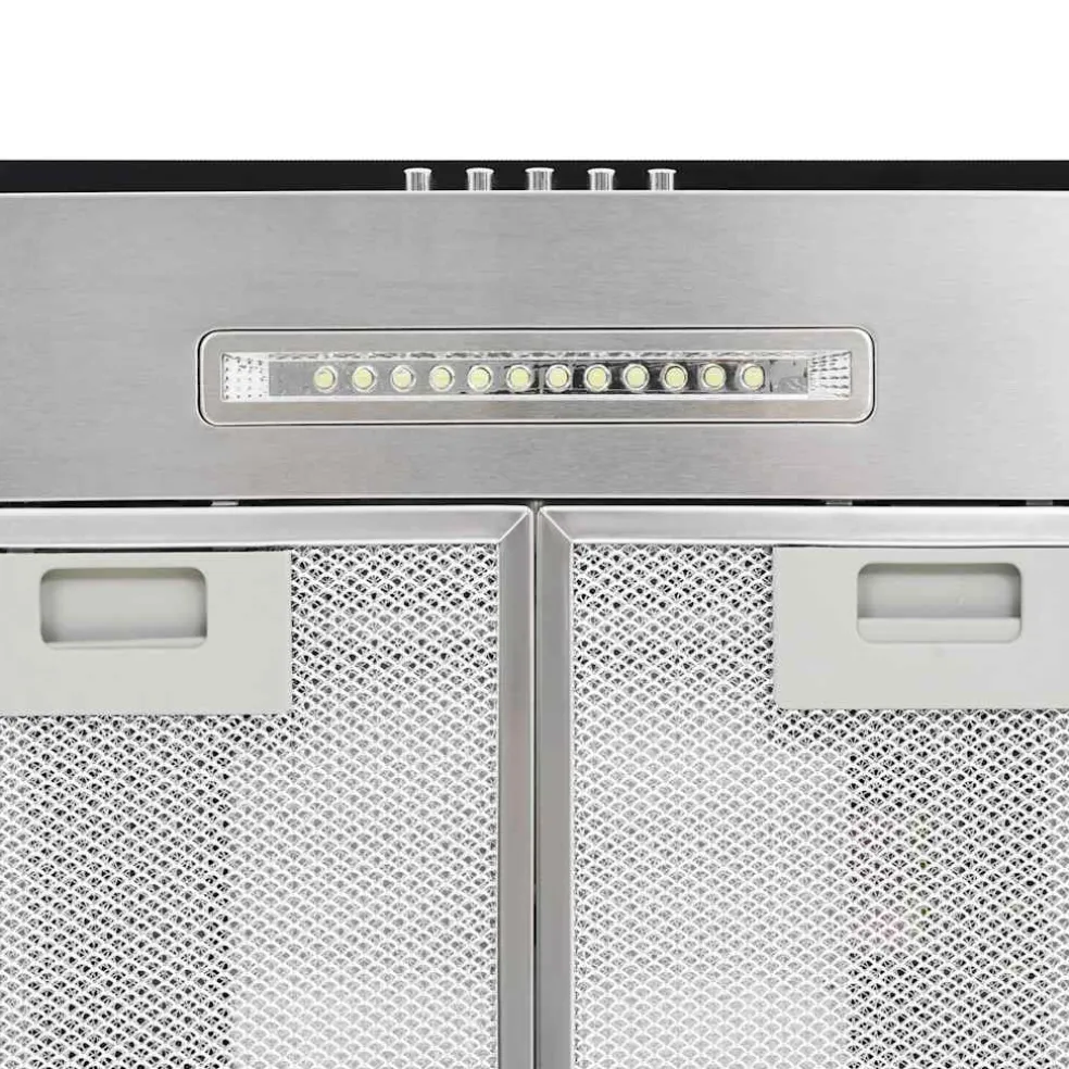 vidaXL Eilandafzuigkap 756 m³/u LED 90 cm roestvrij staal