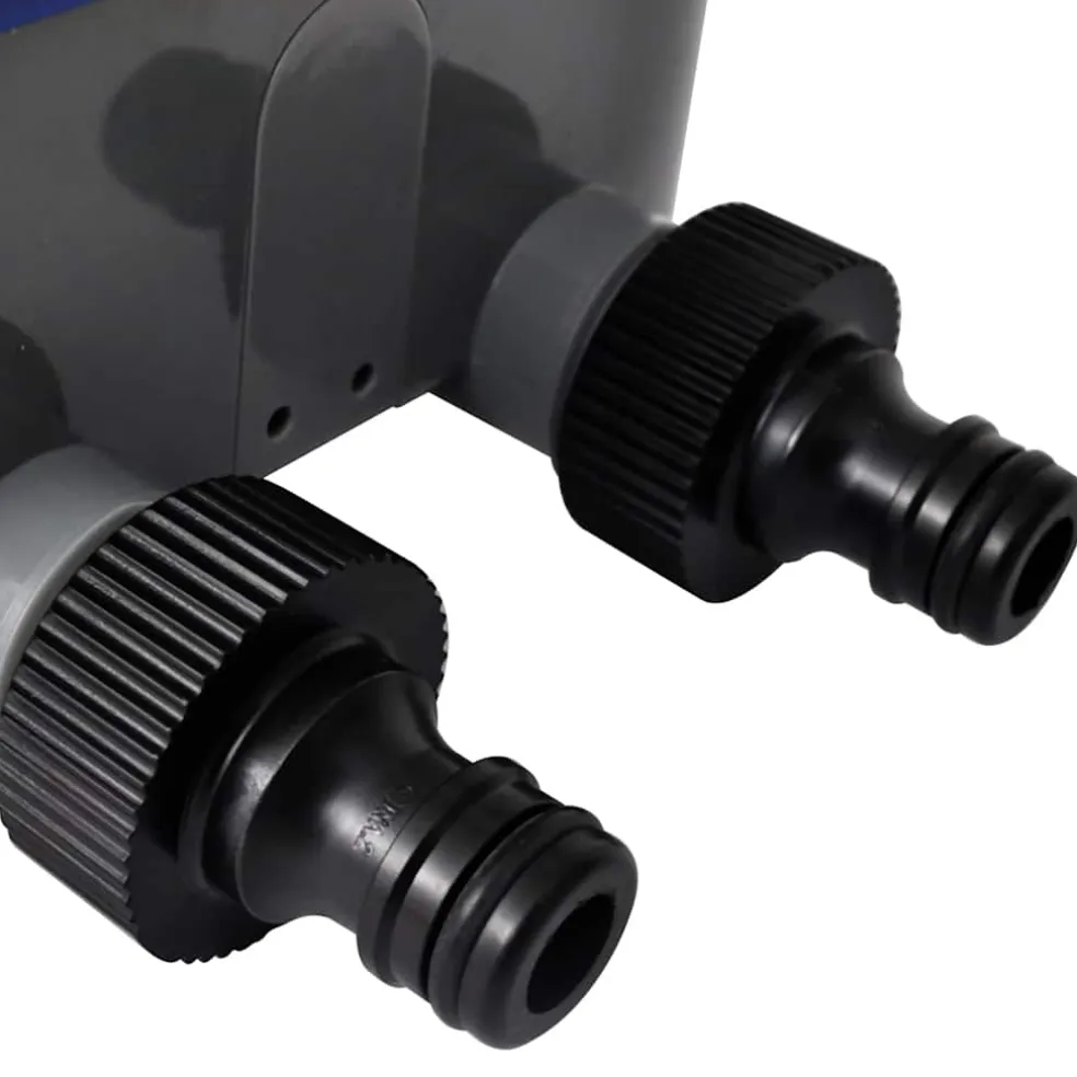 vidaXL Elektrische Irrigatie watertimer (2 uitgangen)