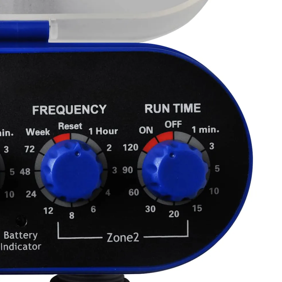 vidaXL Elektrische Irrigatie watertimer (2 uitgangen)
