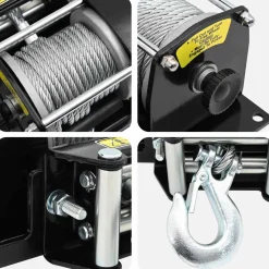 vidaXL Elektrische Lier PVC Zwart