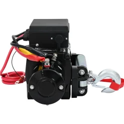 vidaXL Elektrische lier PVC Zwart