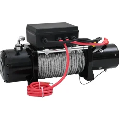 vidaXL Elektrische lier PVC Zwart