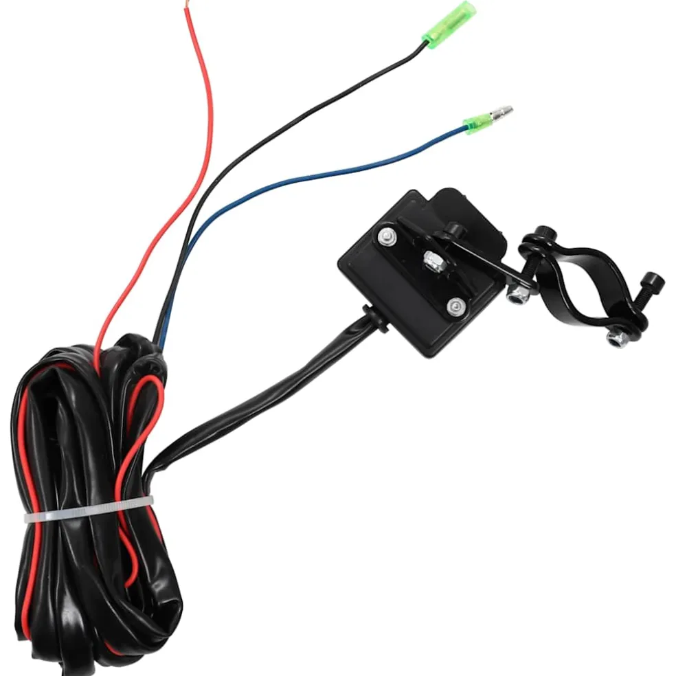 vidaXL Elektrische lier 12 V 1360 kg met montageplaat en rollenvenster