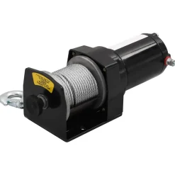 vidaXL Elektrische lier 12 V 1360 kg met montageplaat en rollenvenster