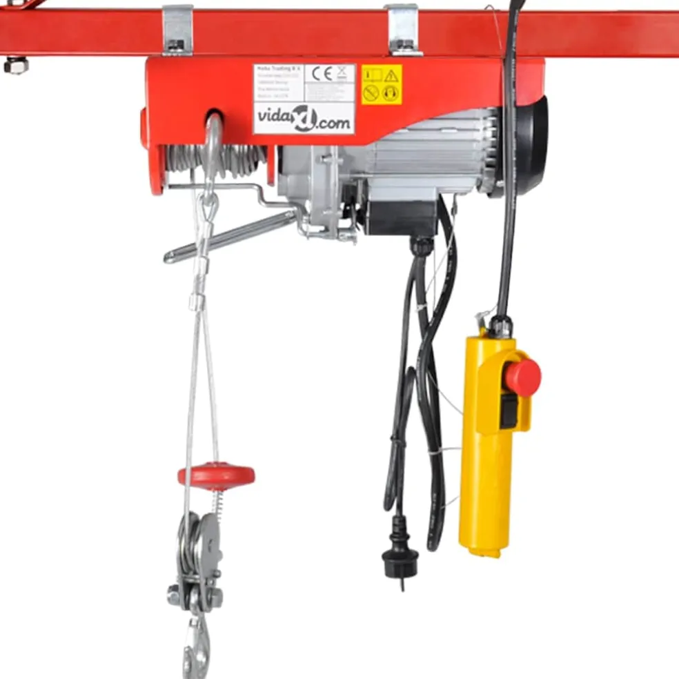 vidaXL Elektrische lier 1300 W 400/800 kg