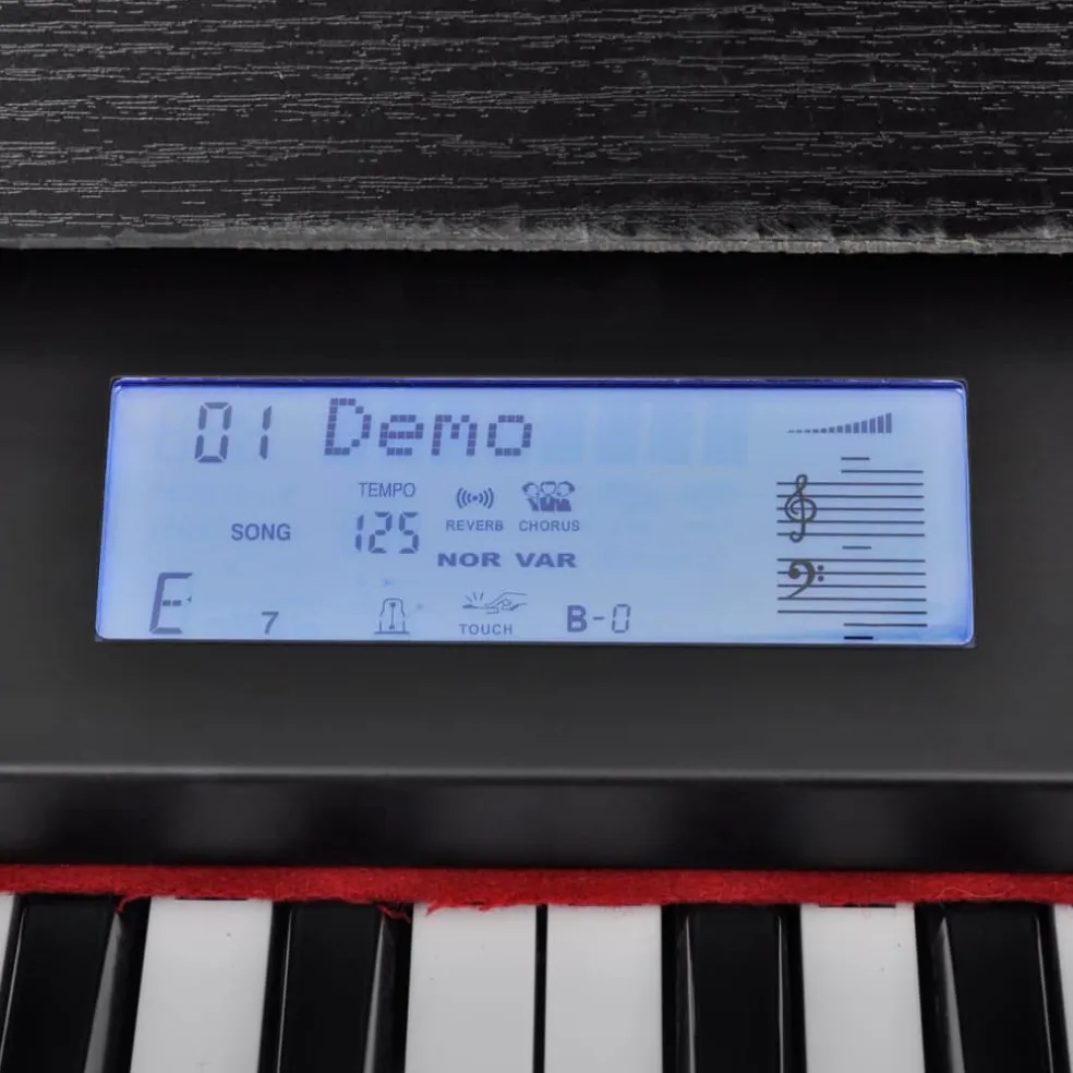 vidaXL Elektronische/Digitale piano met 88 toetsen en bladhouder
