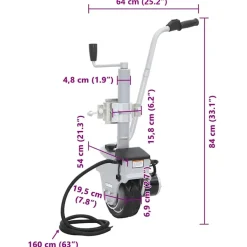 vidaXL Elektrotrekker gemotoriseerd 12 V 350 W aluminium
