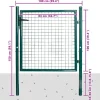 vidaXL Enkele deur 100x100 cm gepoedercoat staal