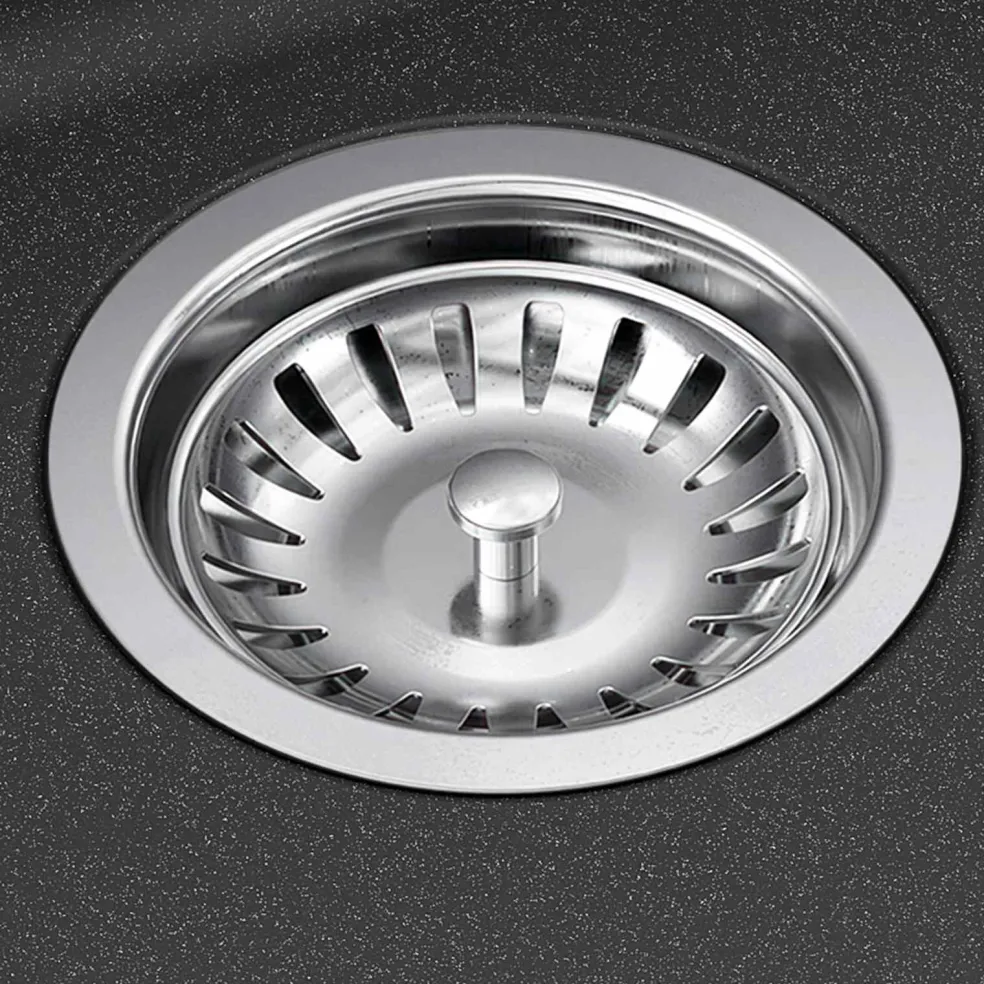 vidaXL Enkele spoelbak Graniet 60 x 51 x 30.5 cm Grafiet