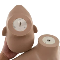 vidaXL Etalagepop sexy vrouw met glazen voet 180 cm beige