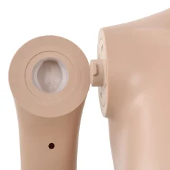 vidaXL Etalagepop sexy vrouw met glazen voet 180 cm beige