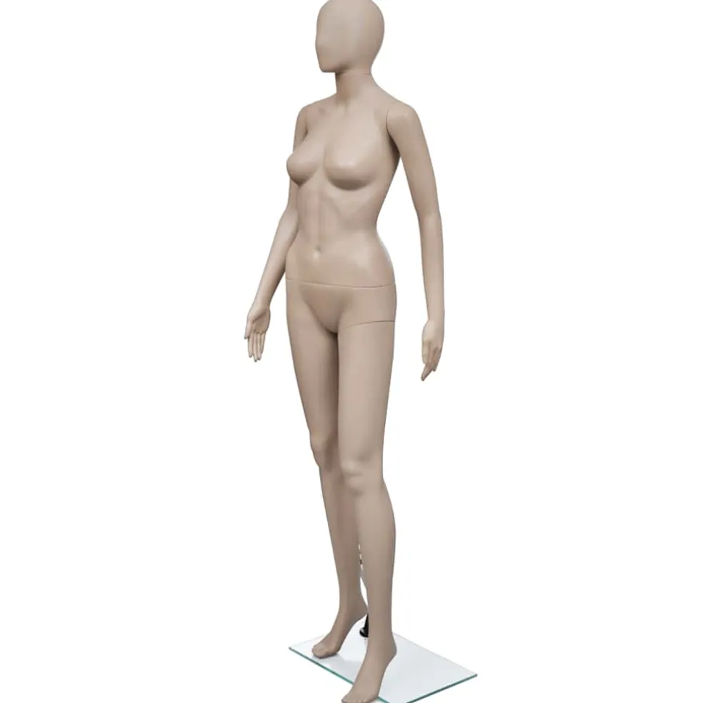 vidaXL Etalagepop vrouw rond hoofd