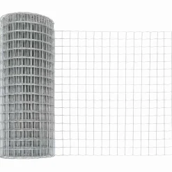 vidaXL Euro-hek met grondpennen 10 x 0,4 m Gegalvaniseerd staal Mesh