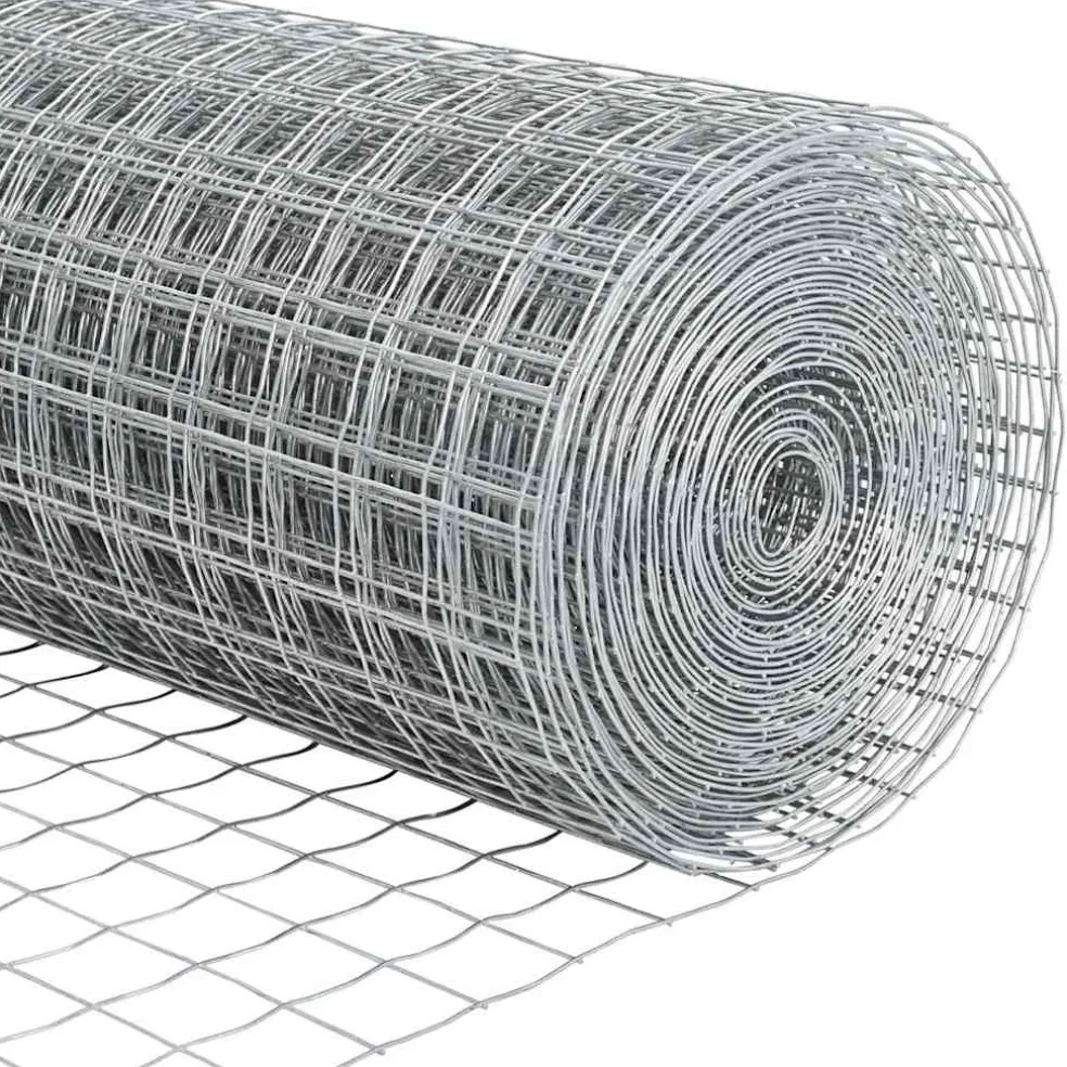 vidaXL Euro-hek met grondpennen 10 x 0,4 m Gegalvaniseerd staal Mesh