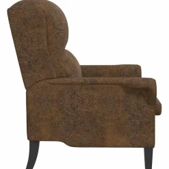 vidaXL Fauteuil Bruin Nep Leer