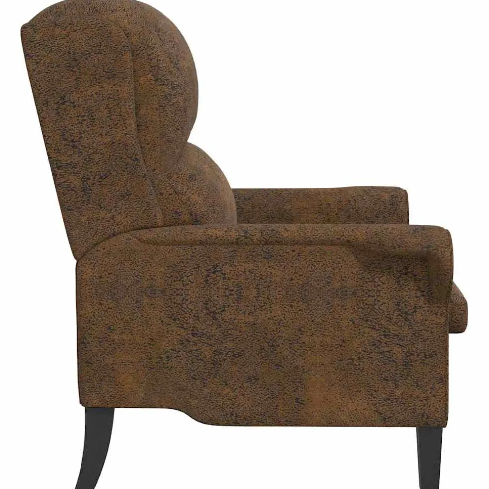 vidaXL Fauteuil Bruin Nep Leer