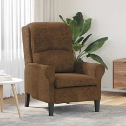 vidaXL Fauteuil Bruin Nep Leer