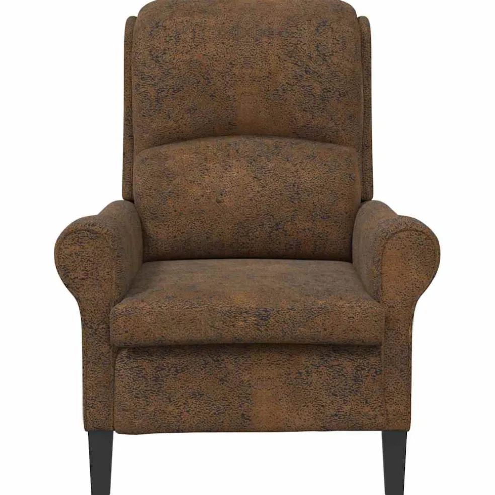 vidaXL Fauteuil Bruin Nep Leer