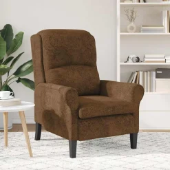 vidaXL Fauteuil Bruin Nep Leer