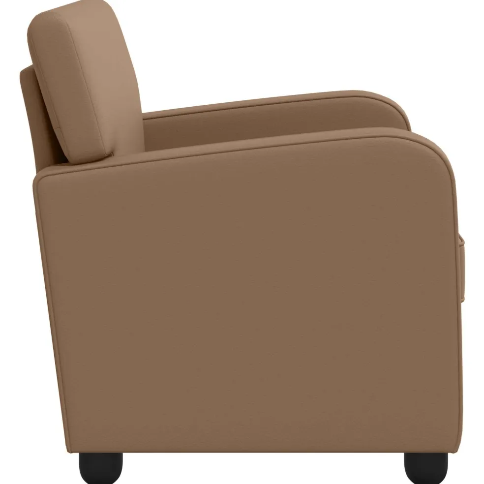 vidaXL Fauteuil Cappuccino Kunstleer