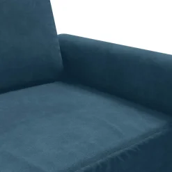 vidaXL Fauteuil 60 cm fluweel blauw