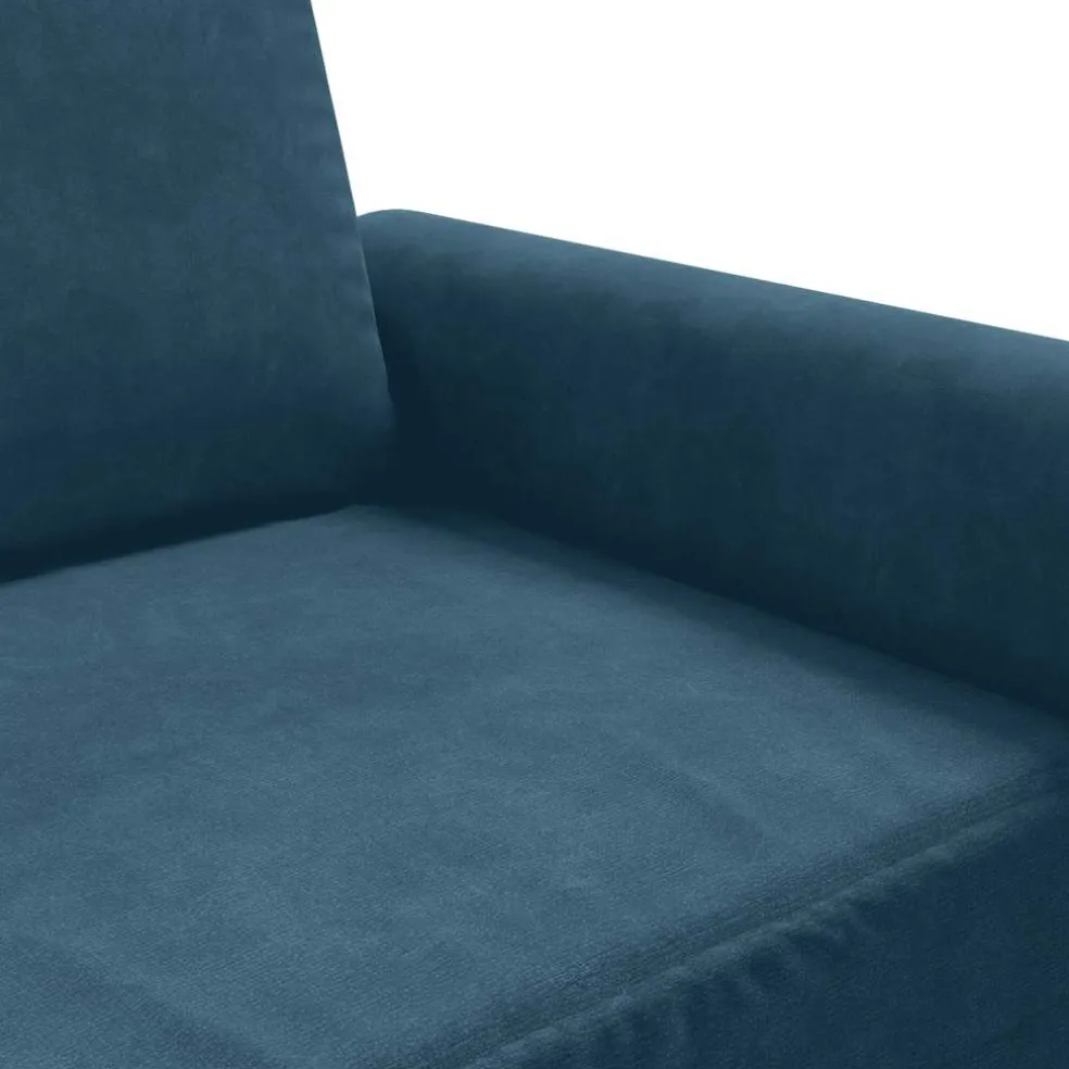 vidaXL Fauteuil 60 cm fluweel blauw