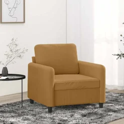 vidaXL Fauteuil 60 cm fluweel bruin
