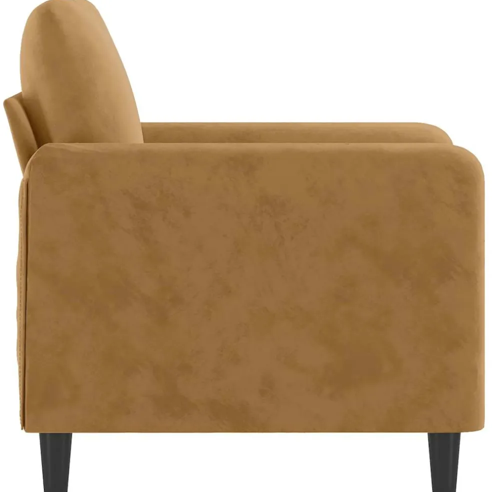 vidaXL Fauteuil 60 cm fluweel bruin