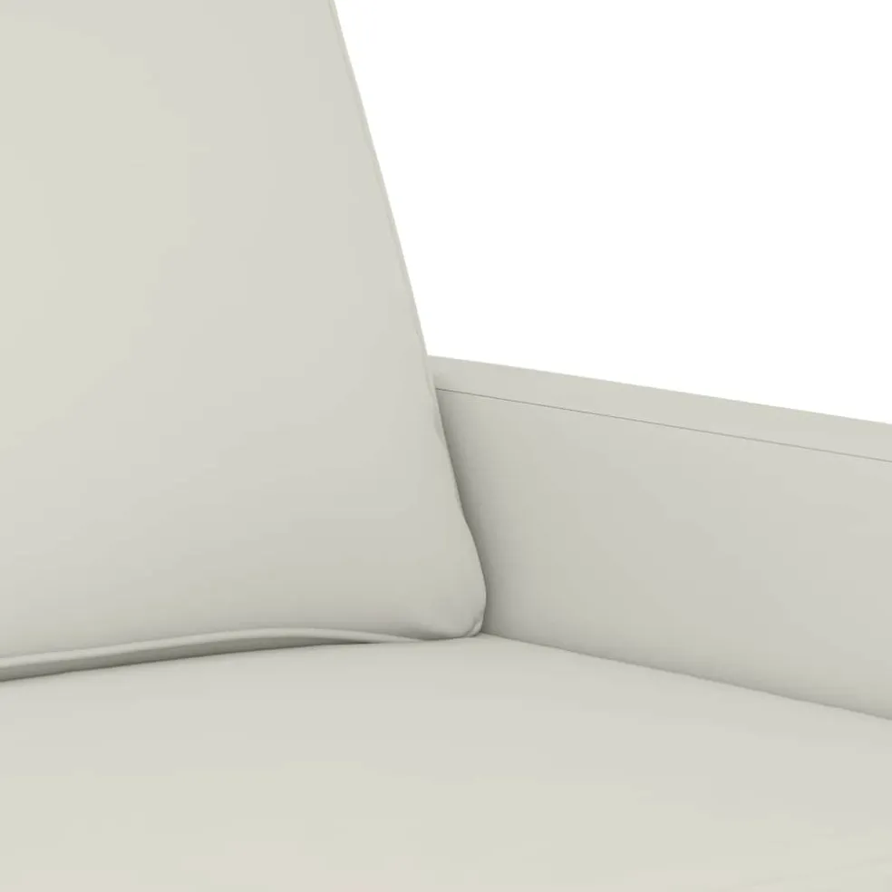 vidaXL Fauteuil 60 cm fluweel crèmekleurig