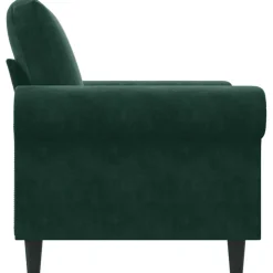 vidaXL Fauteuil 60 cm fluweel donkergroen