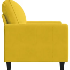vidaXL Fauteuil 60 cm fluweel geel