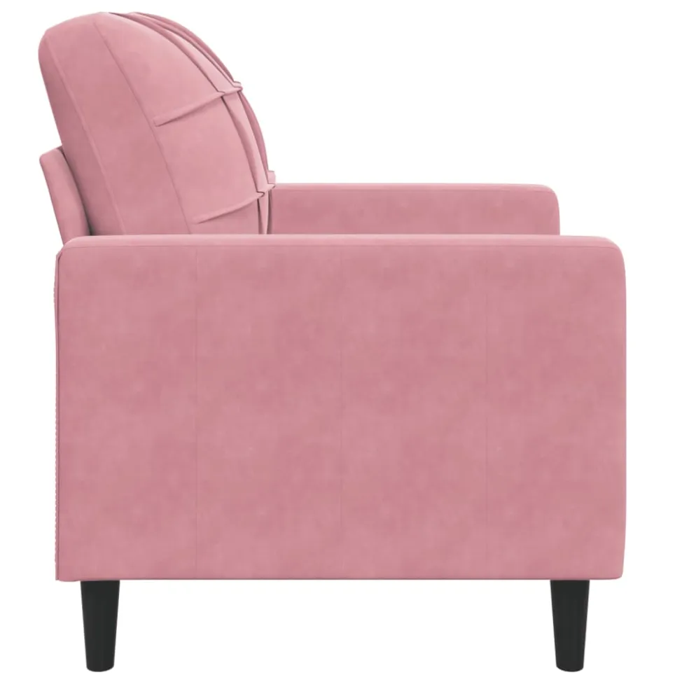 vidaXL Fauteuil 60 cm fluweel roze