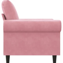vidaXL Fauteuil 60 cm fluweel roze