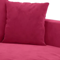 vidaXL Fauteuil 60 cm fluweel wijnrood