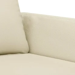 vidaXL Fauteuil 60 cm kunstleer crèmekleurig
