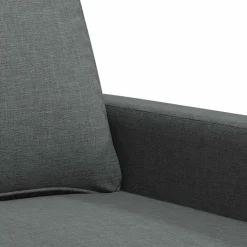 vidaXL Fauteuil 60 cm stof donkergrijs