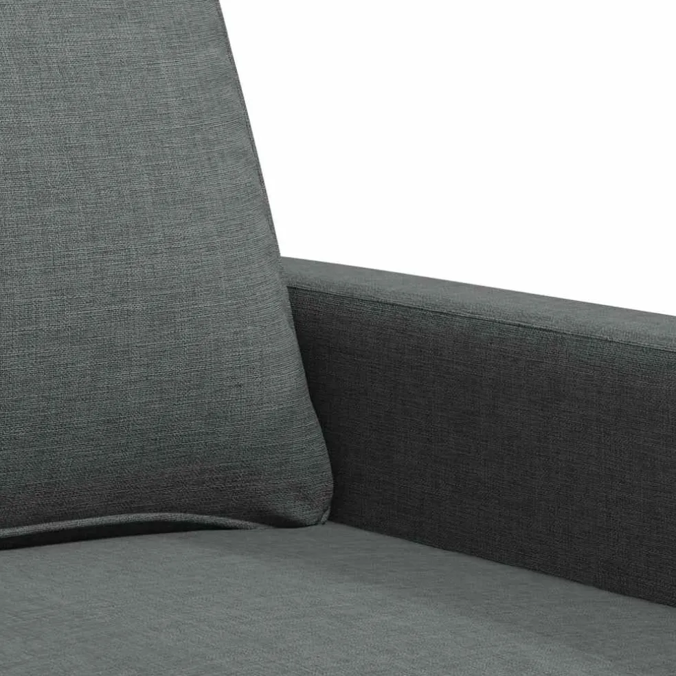 vidaXL Fauteuil 60 cm stof donkergrijs