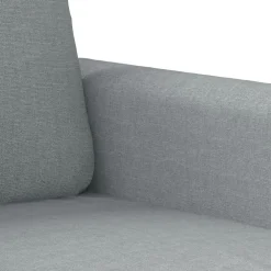 vidaXL Fauteuil 60 cm stof lichtgrijs